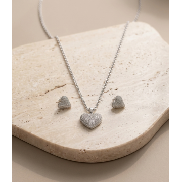 GARGANTILLA Y ARETES EN...