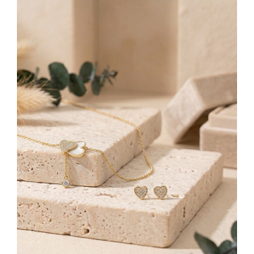 GARGANTILLA Y ARETES EN...