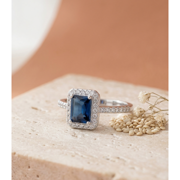 ANILLO EN PLATA LEY 925 CON...