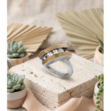 ANILLO EN PLATA LEY 925 Y...