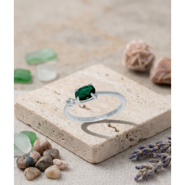 ANILLO EN PLATA LEY 925 CON...