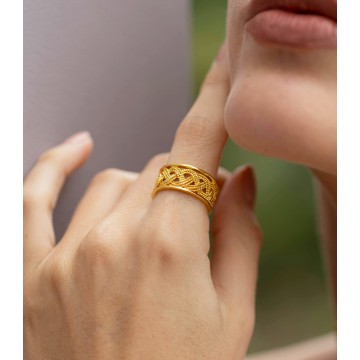 ANILLO EN BRONCE FARAONA...