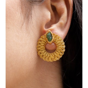 ARETES EN BRONCE NATTIVA...