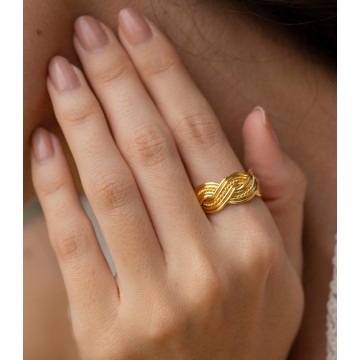 ANILLO EN BRONCE HILO...