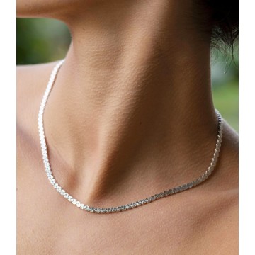 CADENA EN PLATA LEY 925 45...