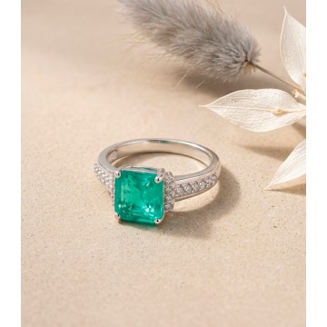 ANILLO EN PLATA LEY 925 CON...