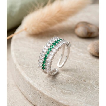 ANILLO EN PLATA LEY 925 CON...