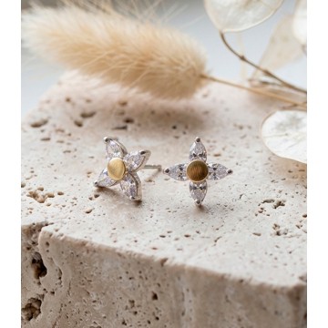 ARETES EN PLATA LEY 925 CON...