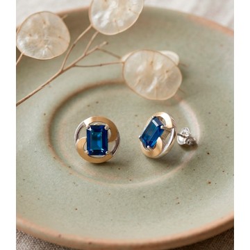 ARETES EN PLATA LEY 925 CON...