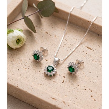 SET CADENA, ARETES Y DIJE...