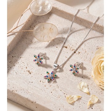 SET CADENA, ARETES Y DIJE...