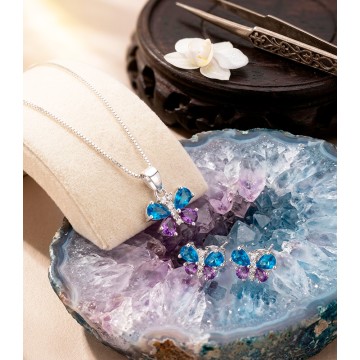 SET CADENA, ARETES Y DIJE...