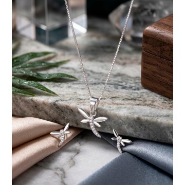 SET CADENA, ARETES Y DIJE...