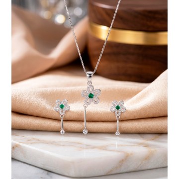 SET CADENA, ARETES Y DIJE...