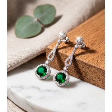 ARETES EN PLATA LEY 925...