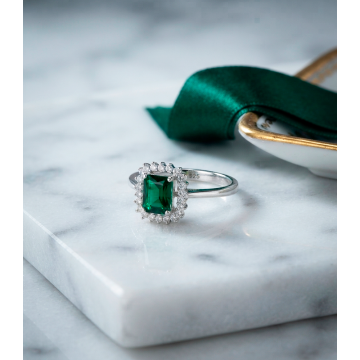 ANILLO RECTANGULAR EN PLATA...