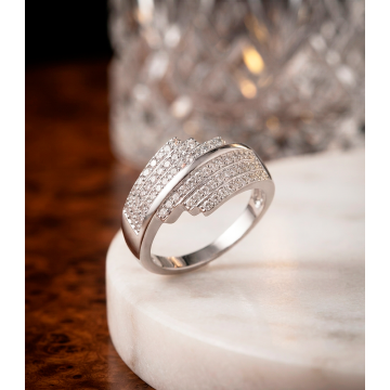 ANILLO EN PLATA LEY 925 CON...