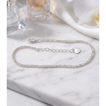PULSERA TENNIS EN PLATA LEY...
