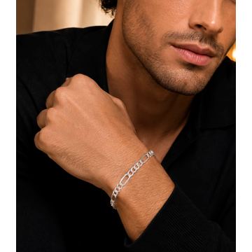 PULSERA FIGARO EN PLATA LEY...