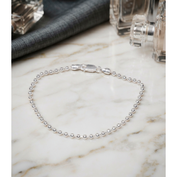 PULSERA BOLITAS EN PLATA...