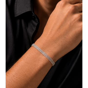 PULSERA BISMARK EN PLATA...