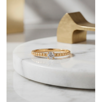 ANILLO SOLITARIO EN ORO 18K...