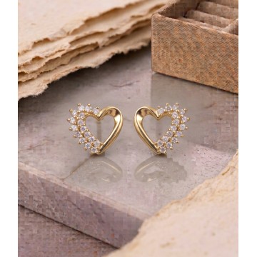TOPOS CORAZON DORADO EN...