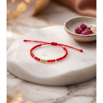 PULSERA AJUSTABLE EN ROJO...