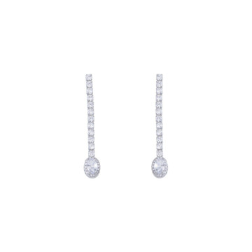 ARETE PLATA OVALO LARGO 347238